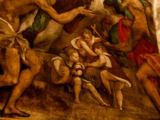 Pala di San Marco (1533-1535) di Antonio De' Sacchis detto il Pordenone. Dettaglio.